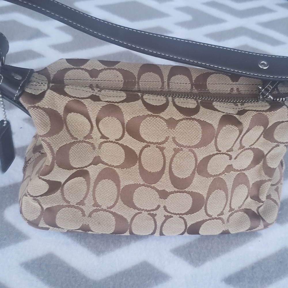 Small brown coach purse